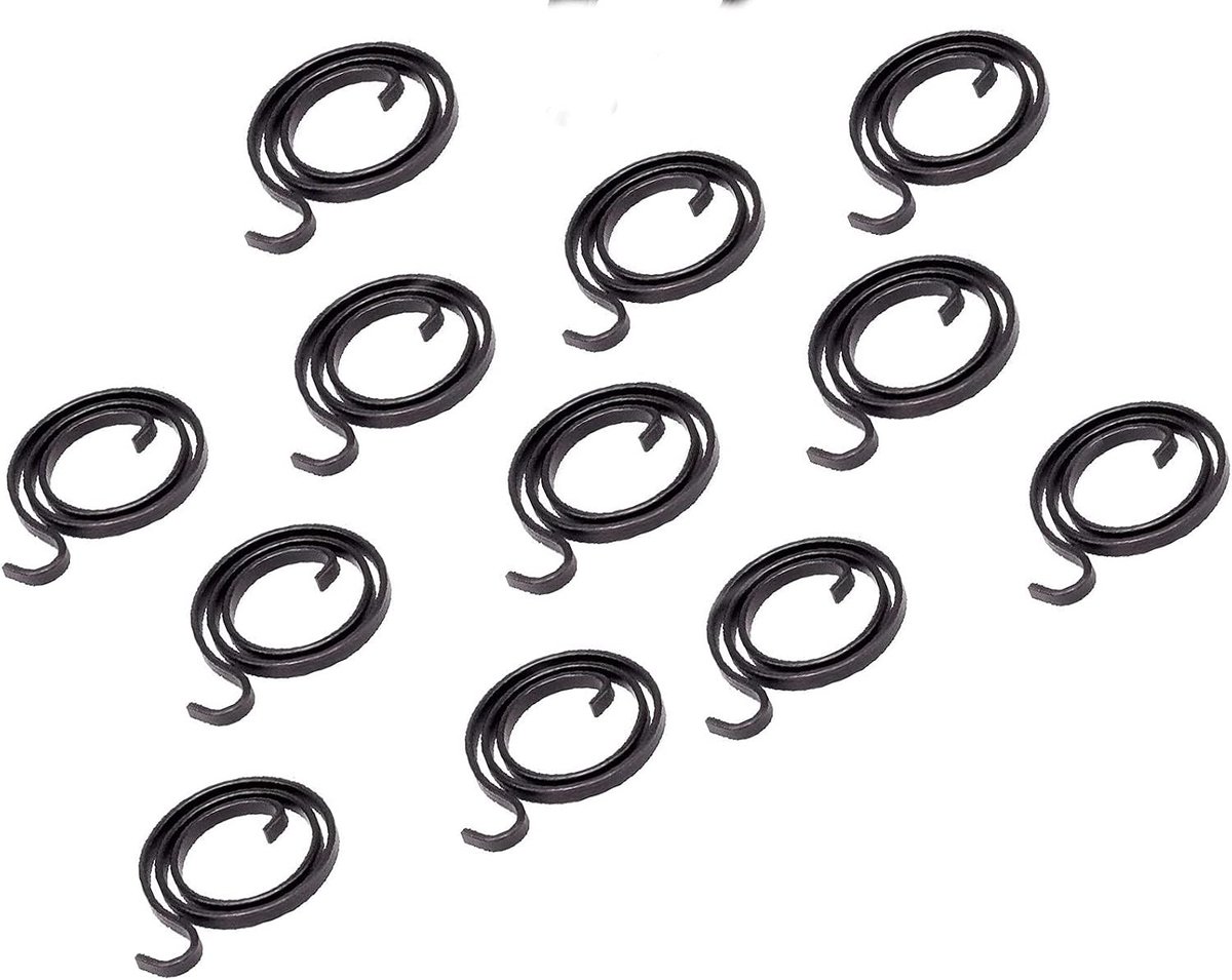 Verwisselbare Deurknoppen met Swivel Lever - 12x Set voor Links en Rechts - 2.5 Revoluties Veer, 3mm Dikte