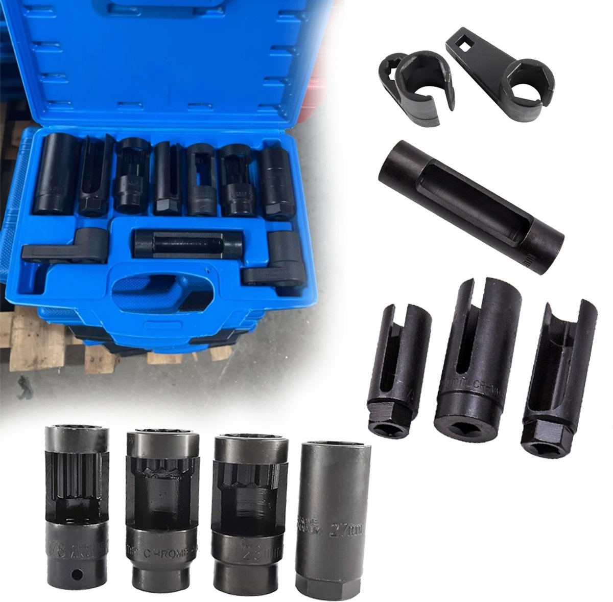 10-delige Lambdasonde Dop Set - Universeel Gereedschap
