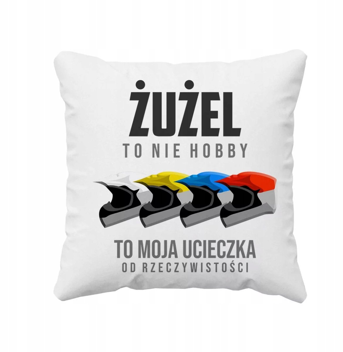 Decoratief Kussen met Speedway Print - Uniek Cadeau