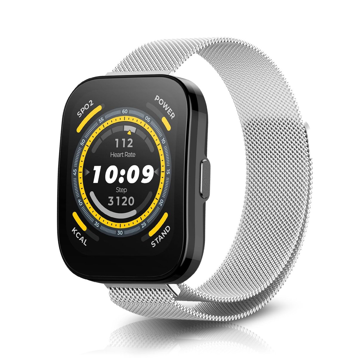SolidKeus - 22mm Roestvrijstalen Horlogeband voor Amazfit Bip 5/GTR 4