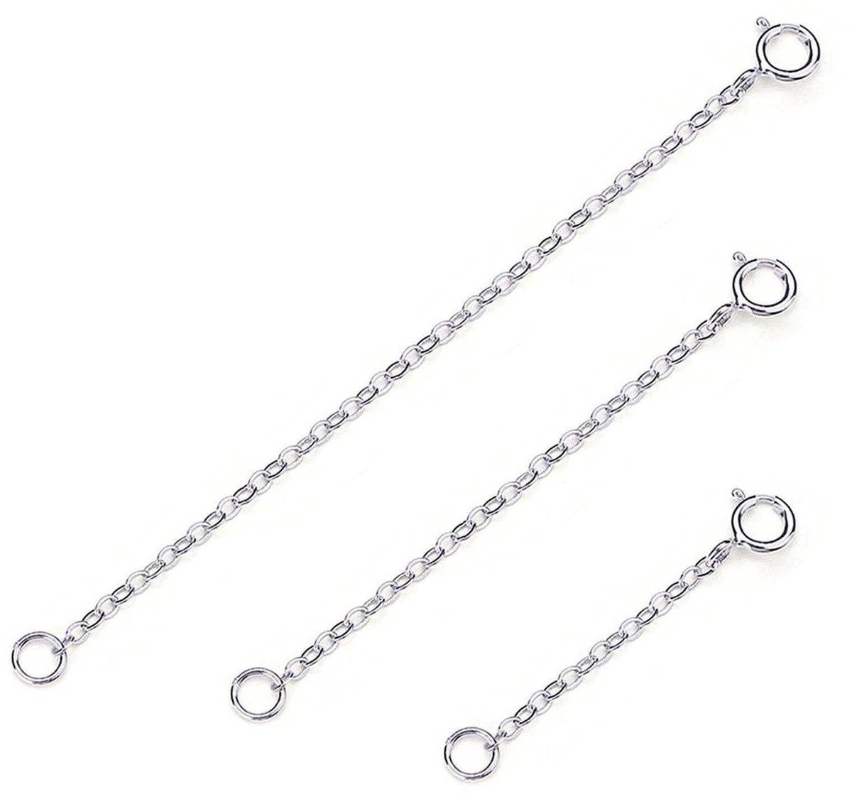 SolidKeus - Zilveren Verlengketting voor Sieraden en DIY Projecten