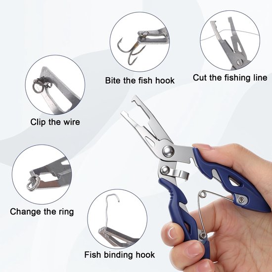 SolidKeus - Set van 250 Splitringen voor Vissen - Inclusief Tang van Solidkeus — afbeelding 4