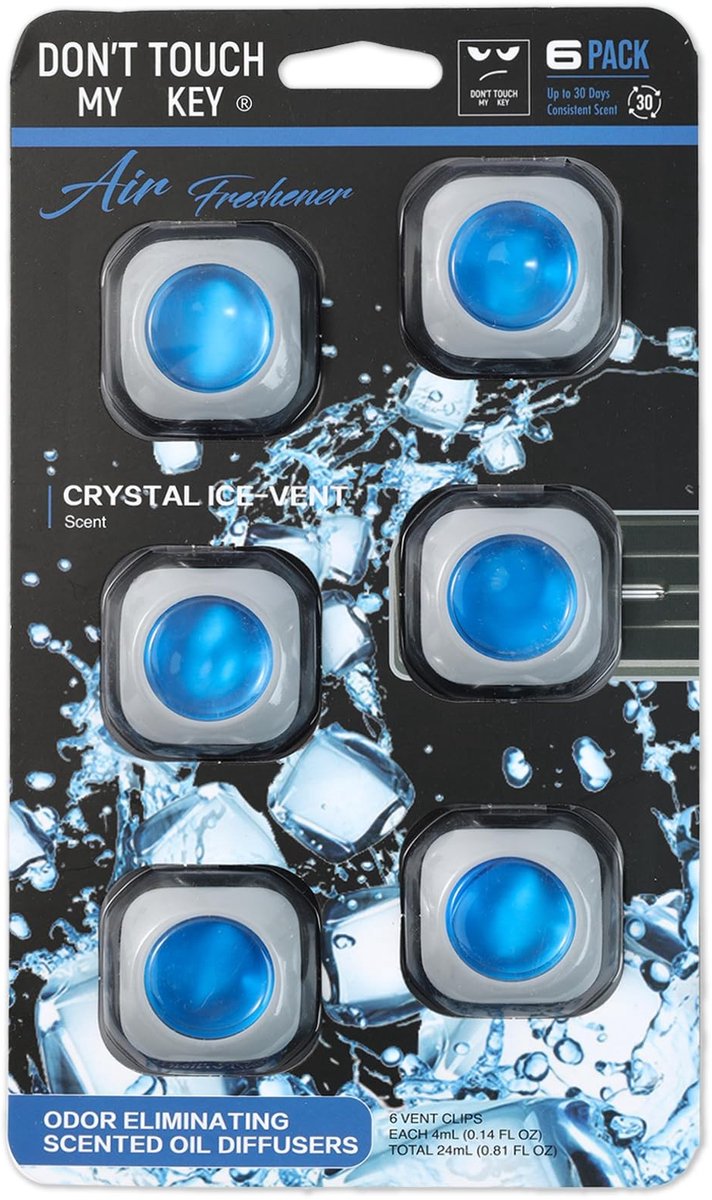 SolidKeus - Auto Luchtverfrisser 6x4ml Crystal Ice