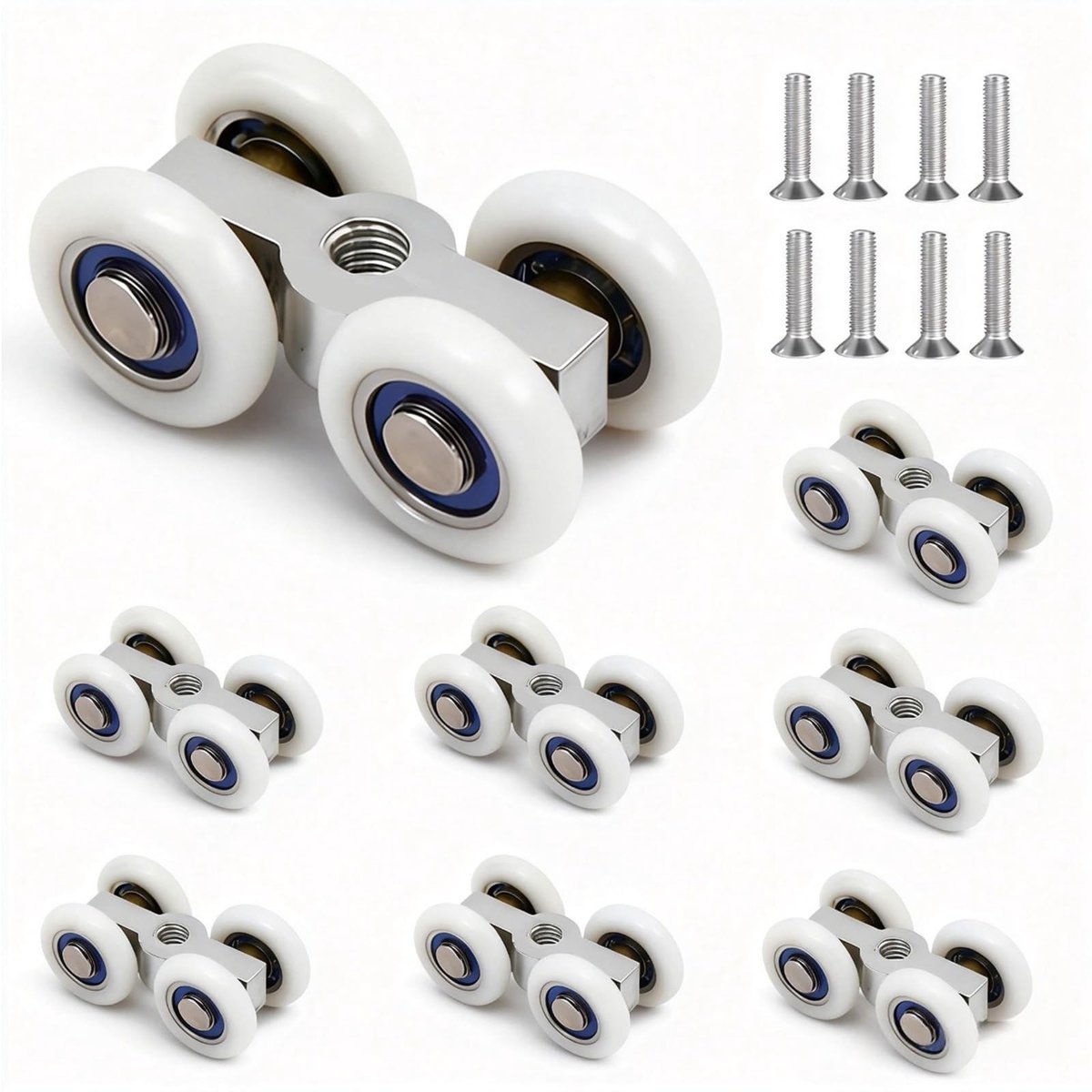 SolidKeus - Set van 8 Wielen voor Schuifdeuren