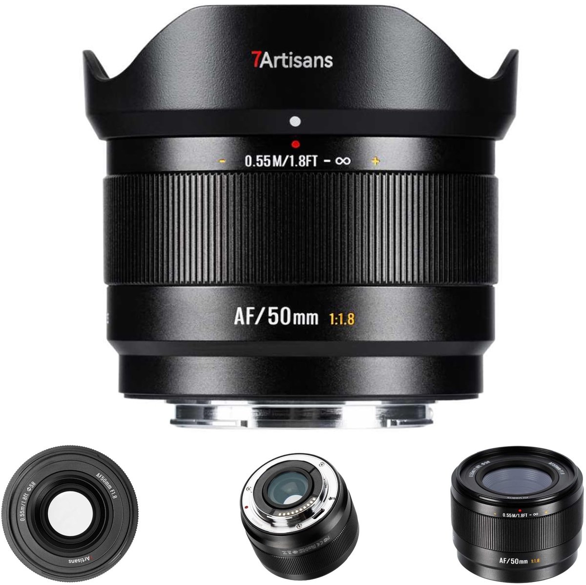 SolidKeus - 50mm F1.8 Autofocus Lens voor Sony E-mount Camera's