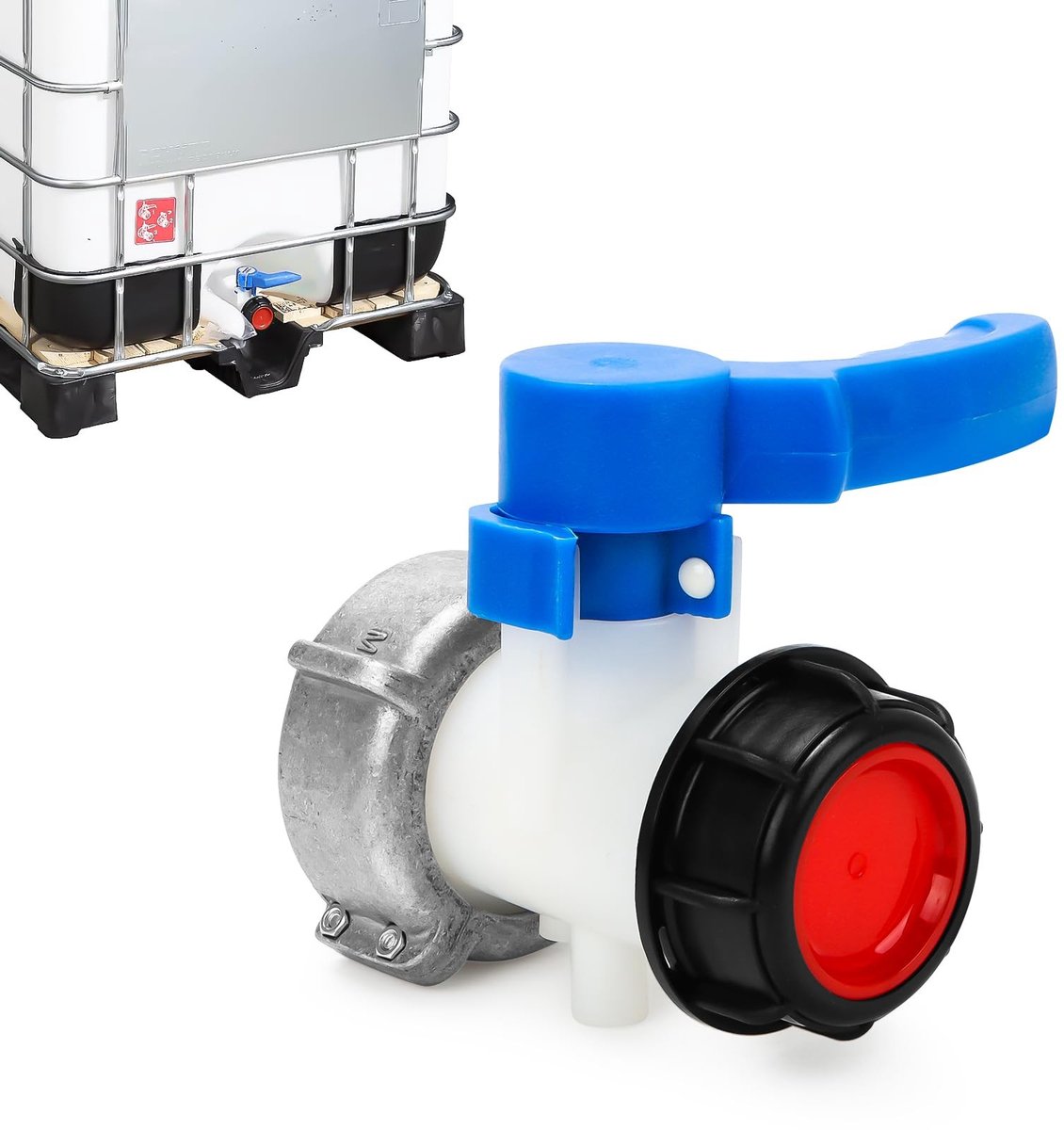 Omgoods - IBC Kogelkraan DN50 voor Watertanks en Regenton