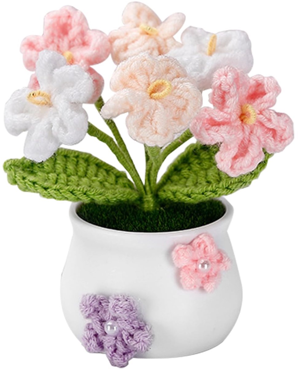 SolidKeus - Gehaakte Bloemen Bouquet voor Verjaardagen en Cadeaus