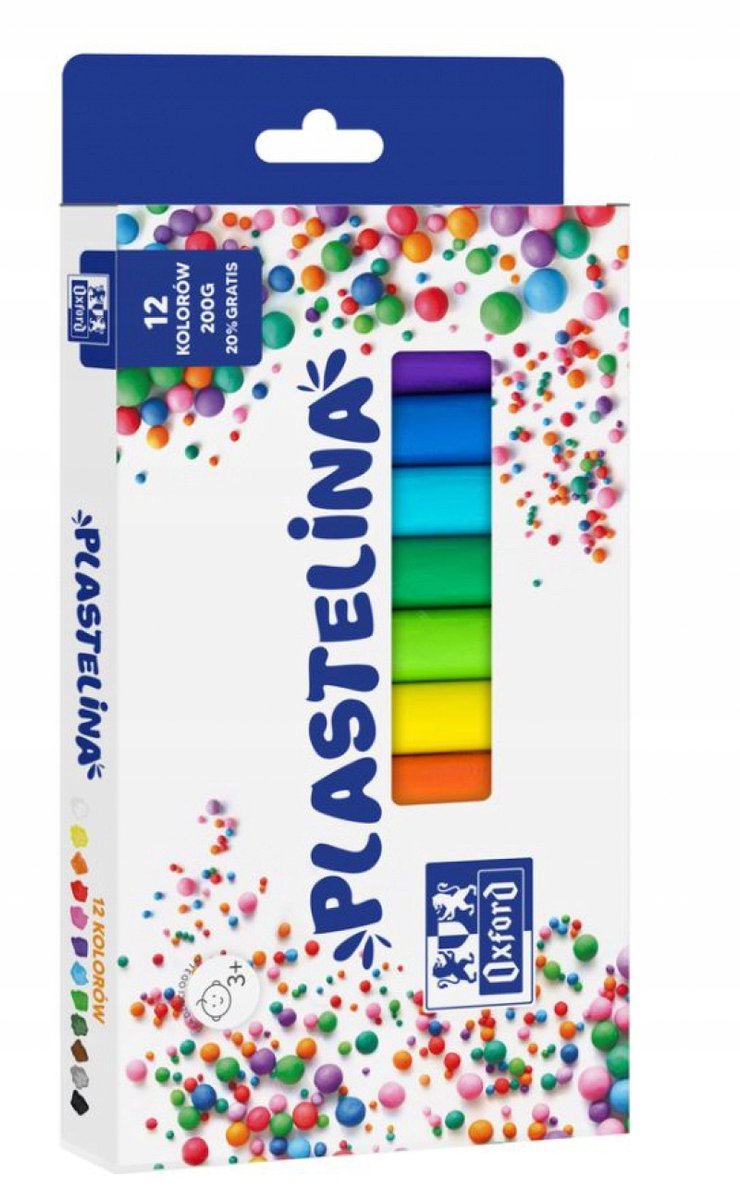 Merkloze Kleurrijke Plastiline Set - 12 Kleuren