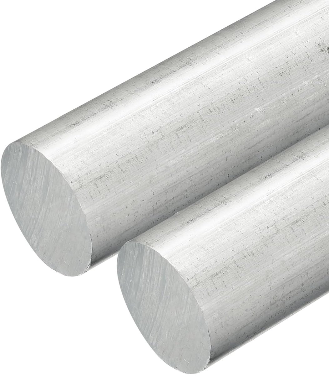 2 stuks 1-1/2 inch (38 mm) diameter ronde aluminium staaf, 6 inch lang, 6061 aluminium rond materiaal voor aanhangers, garageprojecten