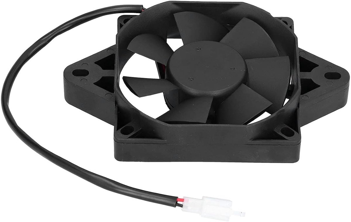 Aramox Motorkoelventilator, 12V 15W, Universeel voor Go Kart, Motorfiets, Quad, Buggy, ATV, Efficiënte Warmteafvoer