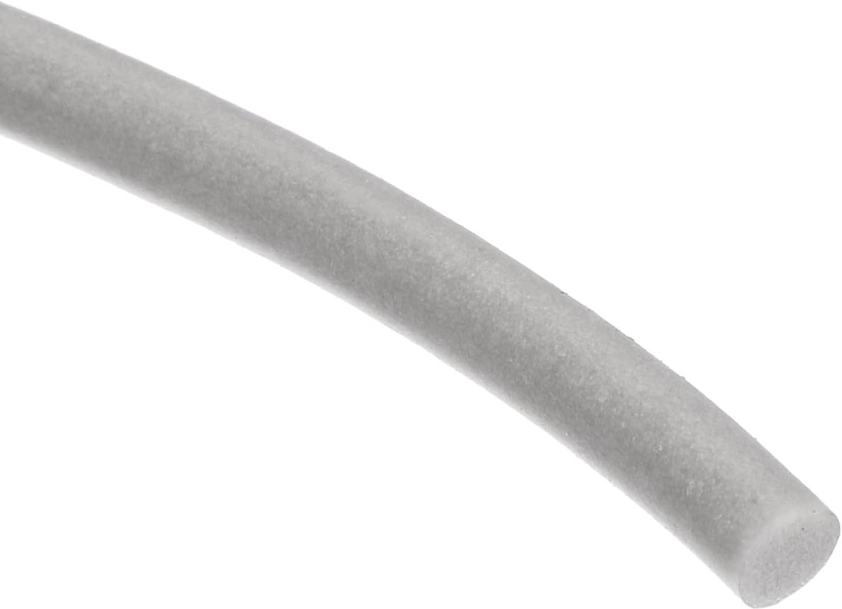 Afdichtingstape van siliconenschuim, 3,5 mm OD, 6,5 m, siliconen schuimafdichting voor schuimbuis, grijs