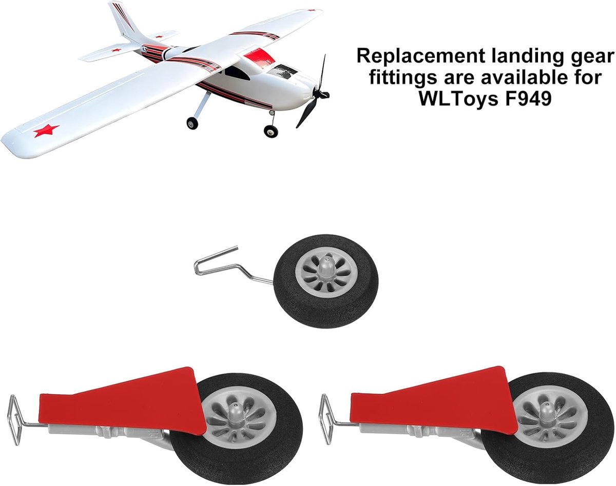 1 set RC vliegtuig landing uitrusting wielen voor speelgoed vliegtuig accessoires RC vliegtuig DIY vaste vleugels onderdelen RC vliegtuig jet vervanging