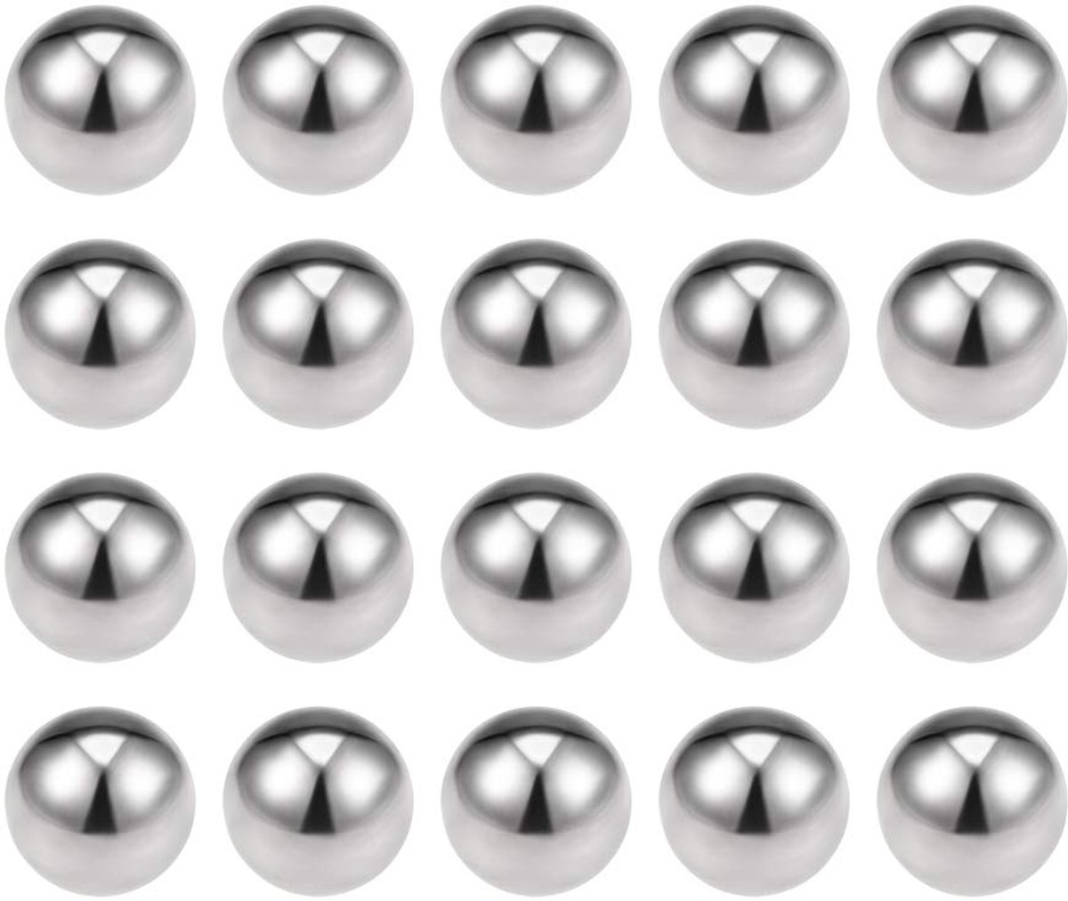 Sourcing map Kogel 440C roestvrij staal G100 precisie kogel 1/4 "(50 stuks)