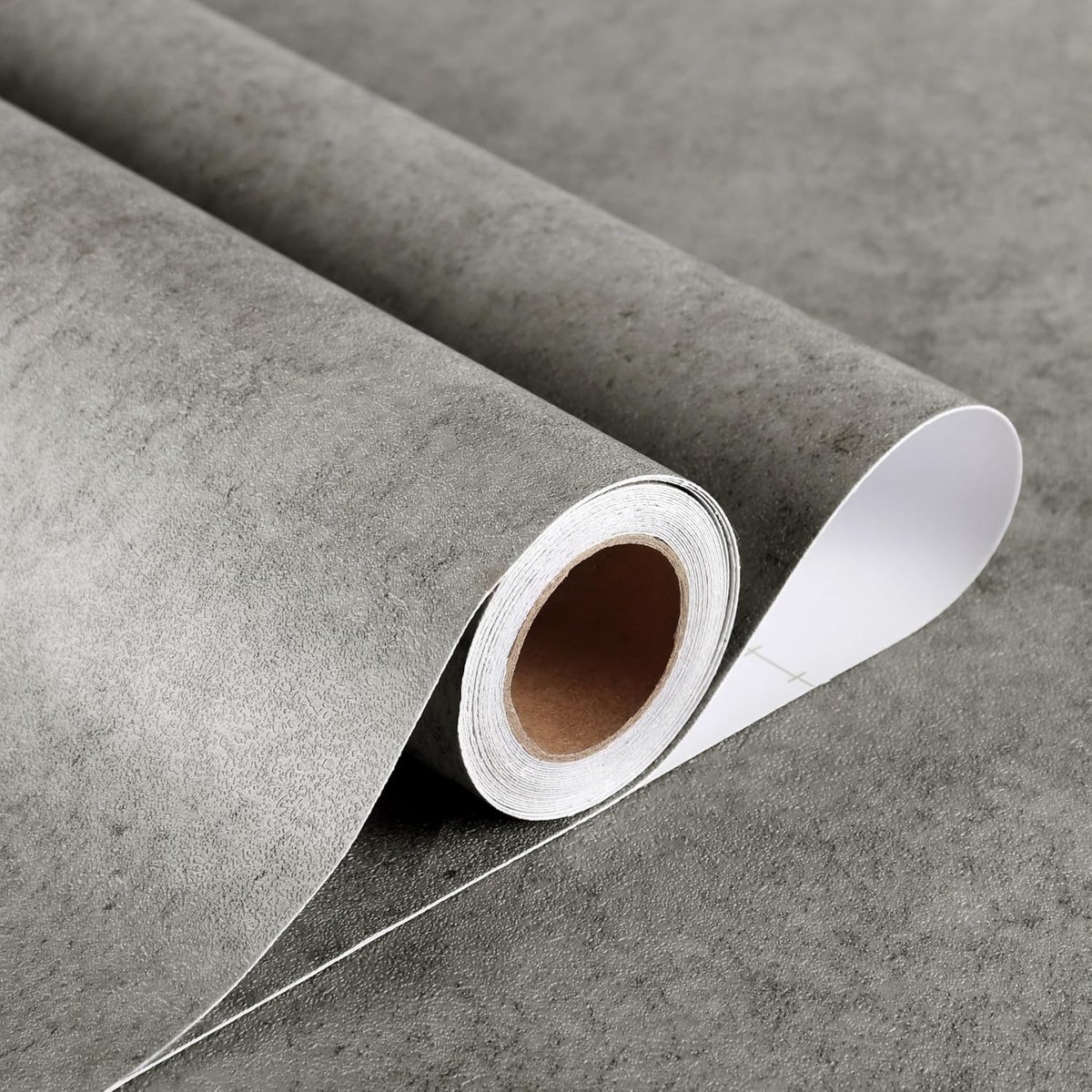 Plakpapier voor meubels met grijs betoneffect, 30 x 400 cm, coating voor keuken, behang, industriële wandcoating, stickers voor meubels, decoratieve muurstickers, grijs