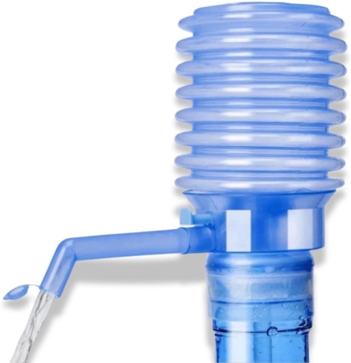 - Universele handmatige waterpomp voor fontein – draagbare waterdispenser type accordeon – geschikt voor fles – eenvoudig te bedienen en te installeren)