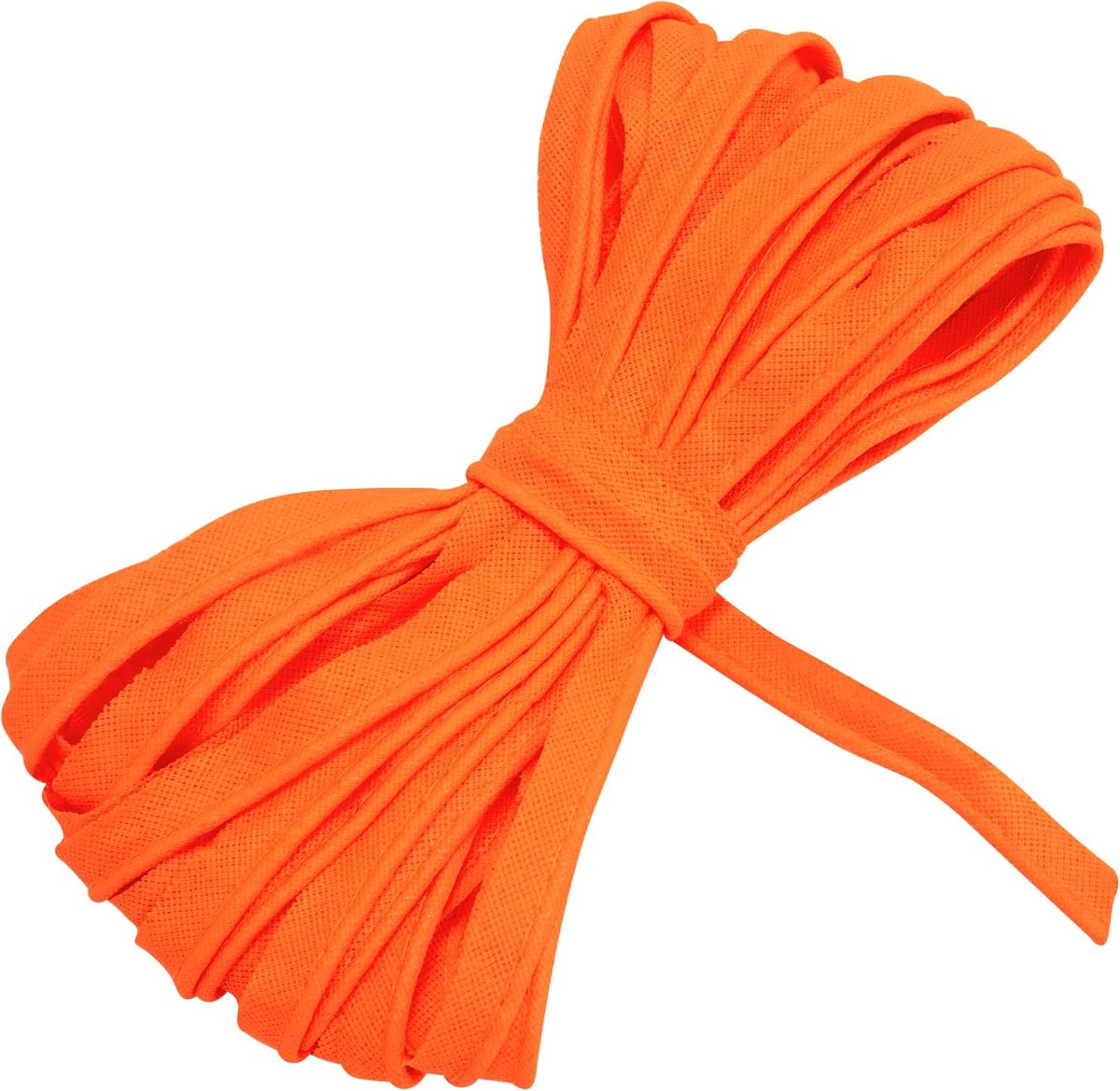 - C77230 - rand 9 meter x 10 mm - katoen - kleur oranje - bies gallon kleding kussen dekbedden