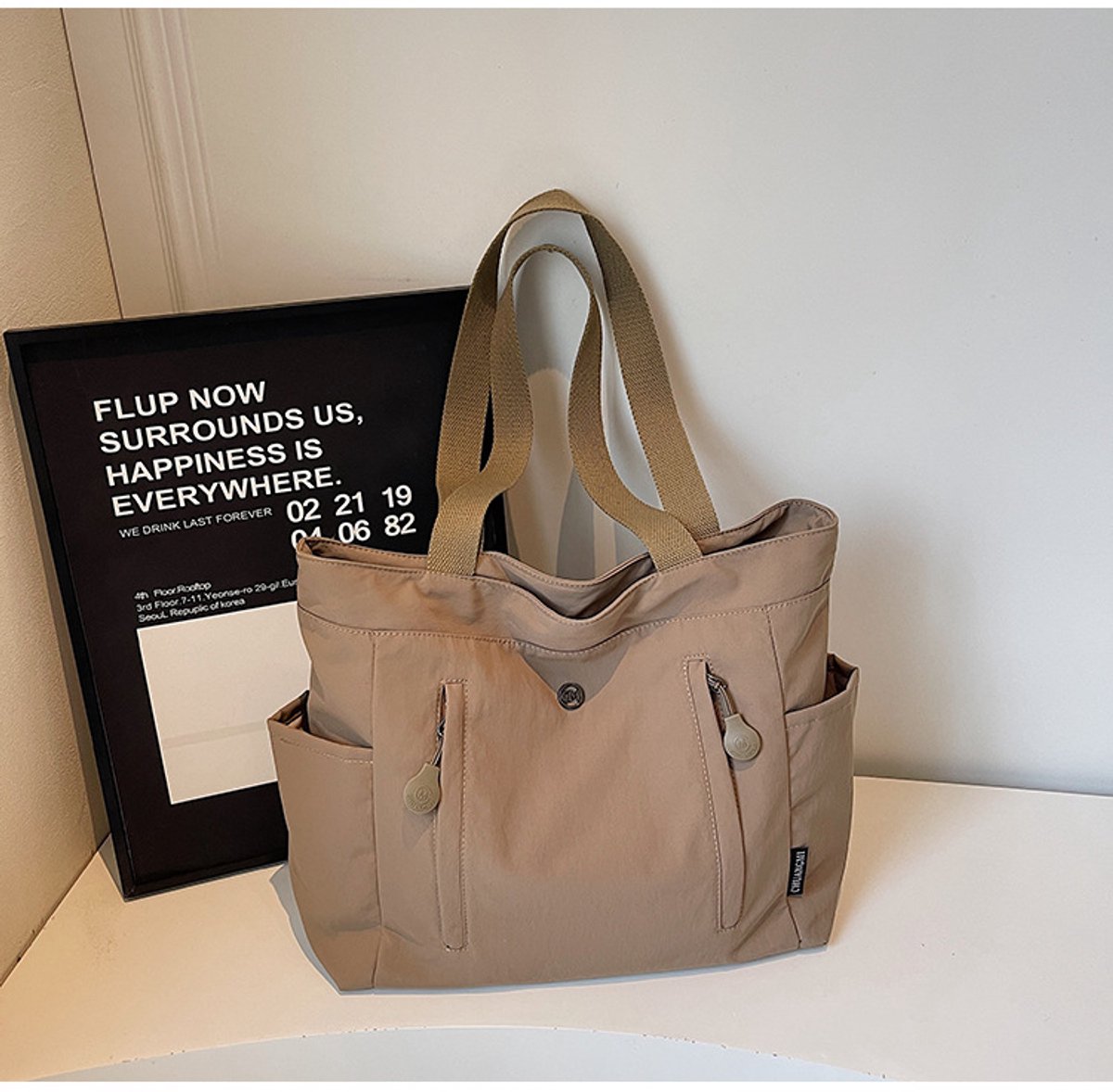 casalora – Nieuwe modieuze casual totebag 2026 – Schoudertas met grote capaciteit – Handtas – Canvas