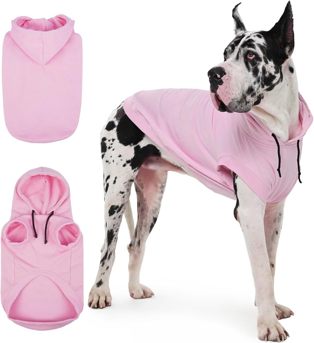 Capuchontruien voor honden, honden capuchontrui, hondentrui capuchon sweatshirt, huisdier hond capuchon kleding, hondentrui voor middelgrote, grote en extra grote honden (geen vliesstof), M-4XL