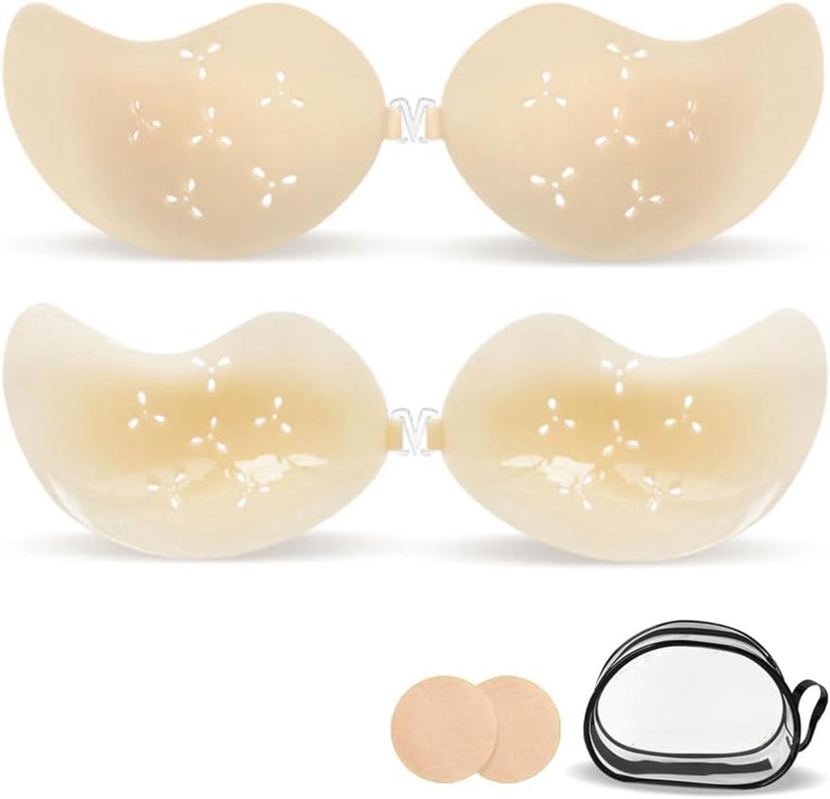 Beha rug naakt sticker siliconen strapless push up tepelafdekking herbruikbare stickers vrouwen borstlifter stickers perfect onzichtbaar