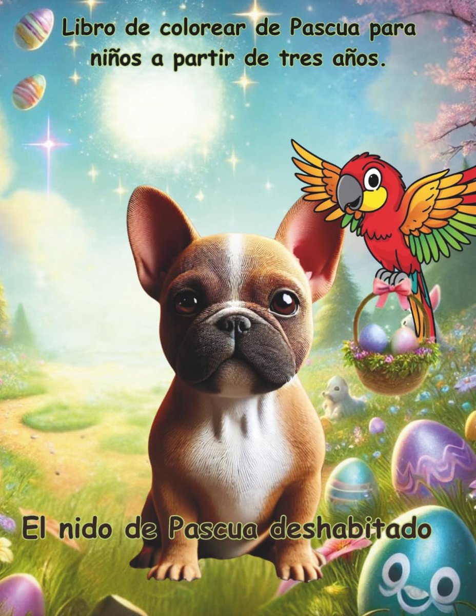 Libro de colorear de Pascua para niños a partir de 3 años.: El nido de Pascua deshabitado