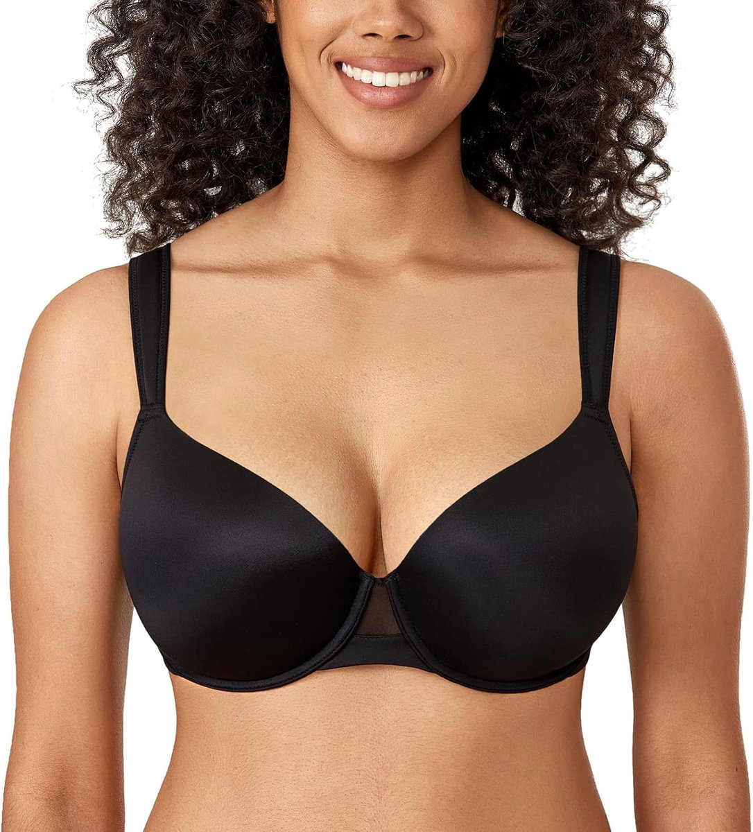 Beha met volledige dekking voor dames in grote maten | Beugel, licht gevoerd, naadloos, T-shirt bh, comfort