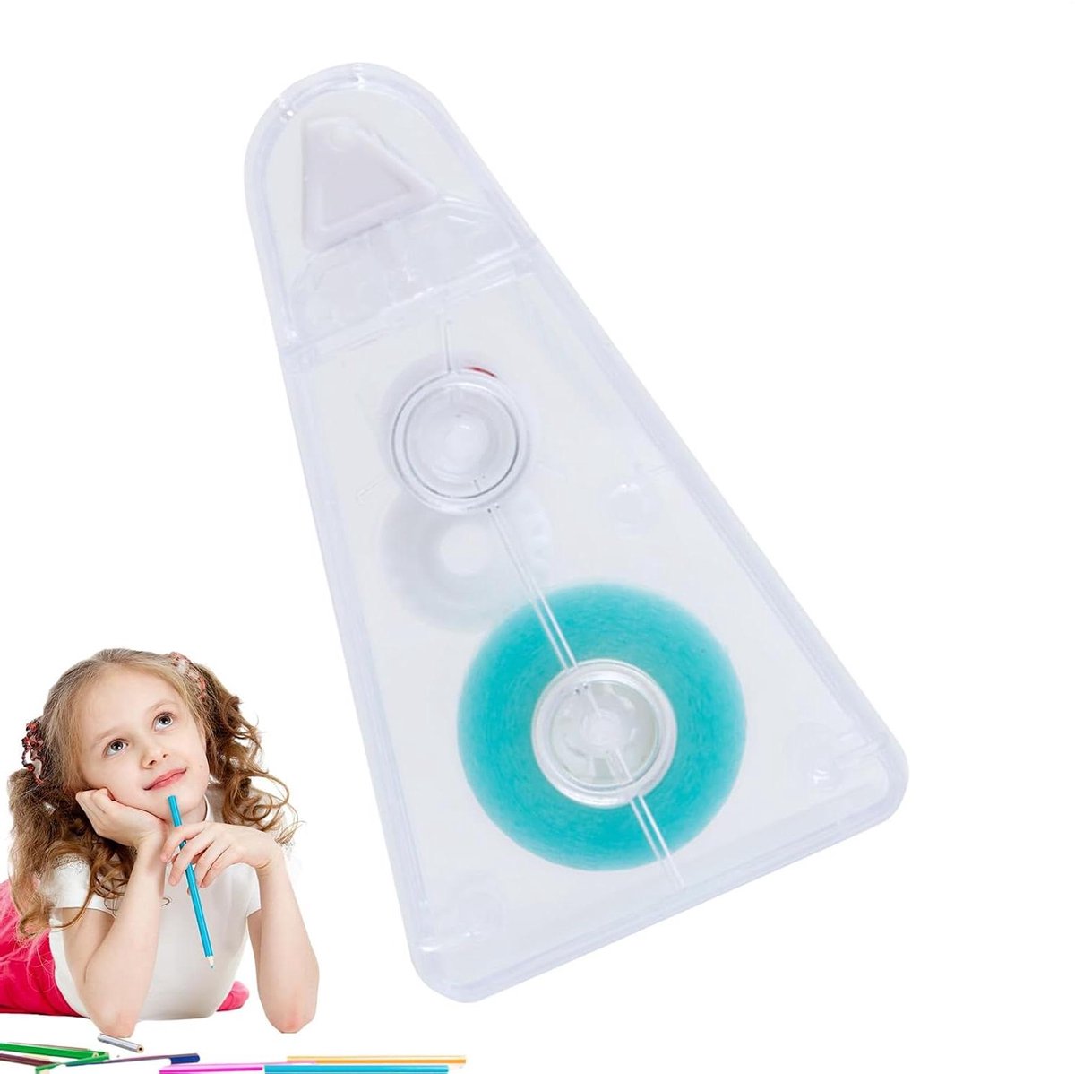 Lijmroller Tape - Correctie tape - Scrapbooking Hobby - Draagbaar Ontwerp - 59 x 35 x 1 cm - Wit
