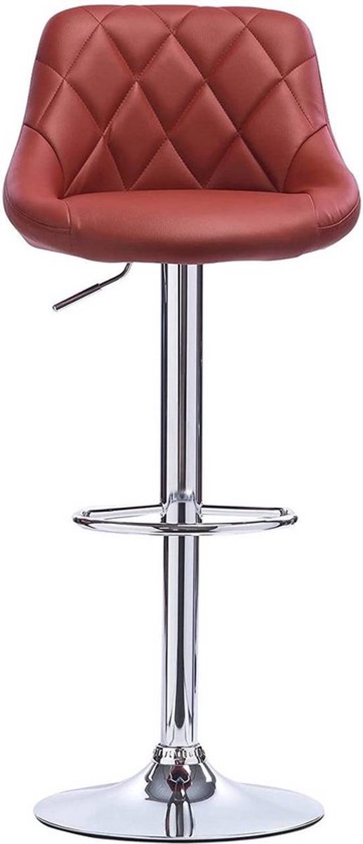 Saphly Barkrukken Set - Verstelbaar, Ergonomisch en Donkerrood - Voor Eetkamer, Keuken en Woonkamer