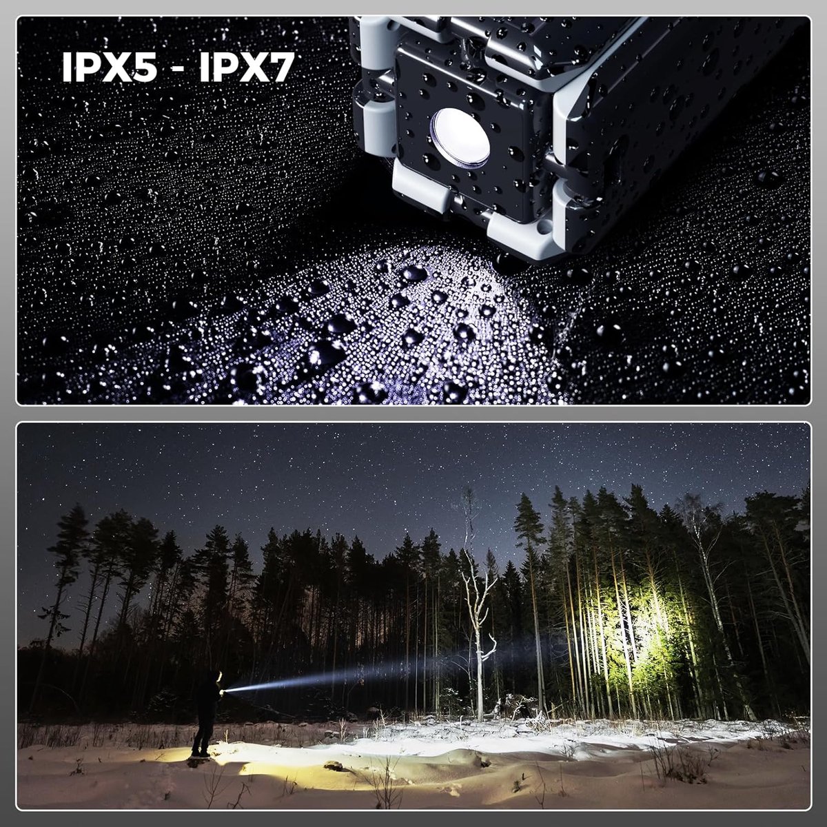 Campinglamp - Telescopisch - Oplaadbare 14000 mAh - Waterdicht IPX5 - Voor Kampeerders