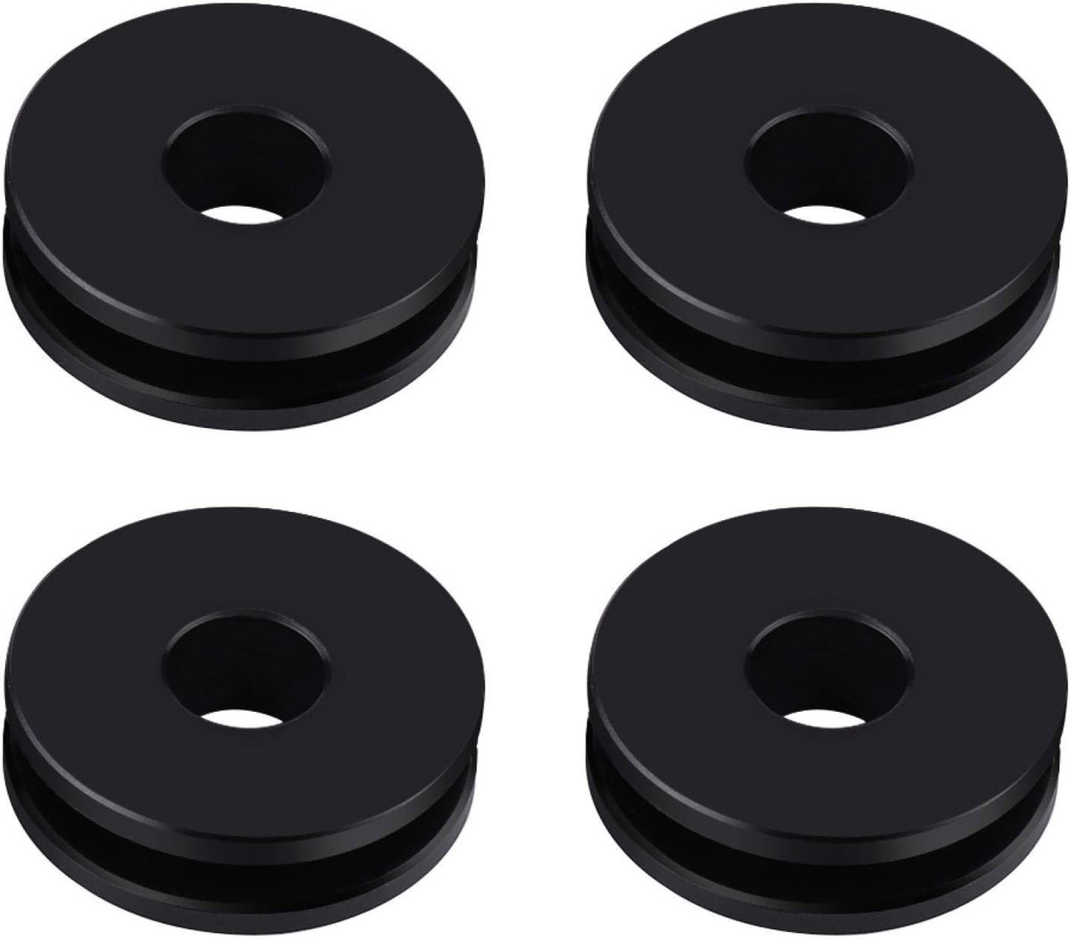 Verstelbare Windscherm Grommets voor Motoren - 4 Stuks, Geschikt voor Road King en Heritage Softail, Duurzaam en Weerbestendig