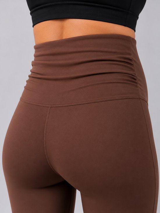 SparkNine Mamamove maternity legging - XL - bruin - zachte stof - comfortabel & ondersteunend - rekbaar - zwangerschapslegging — afbeelding 3