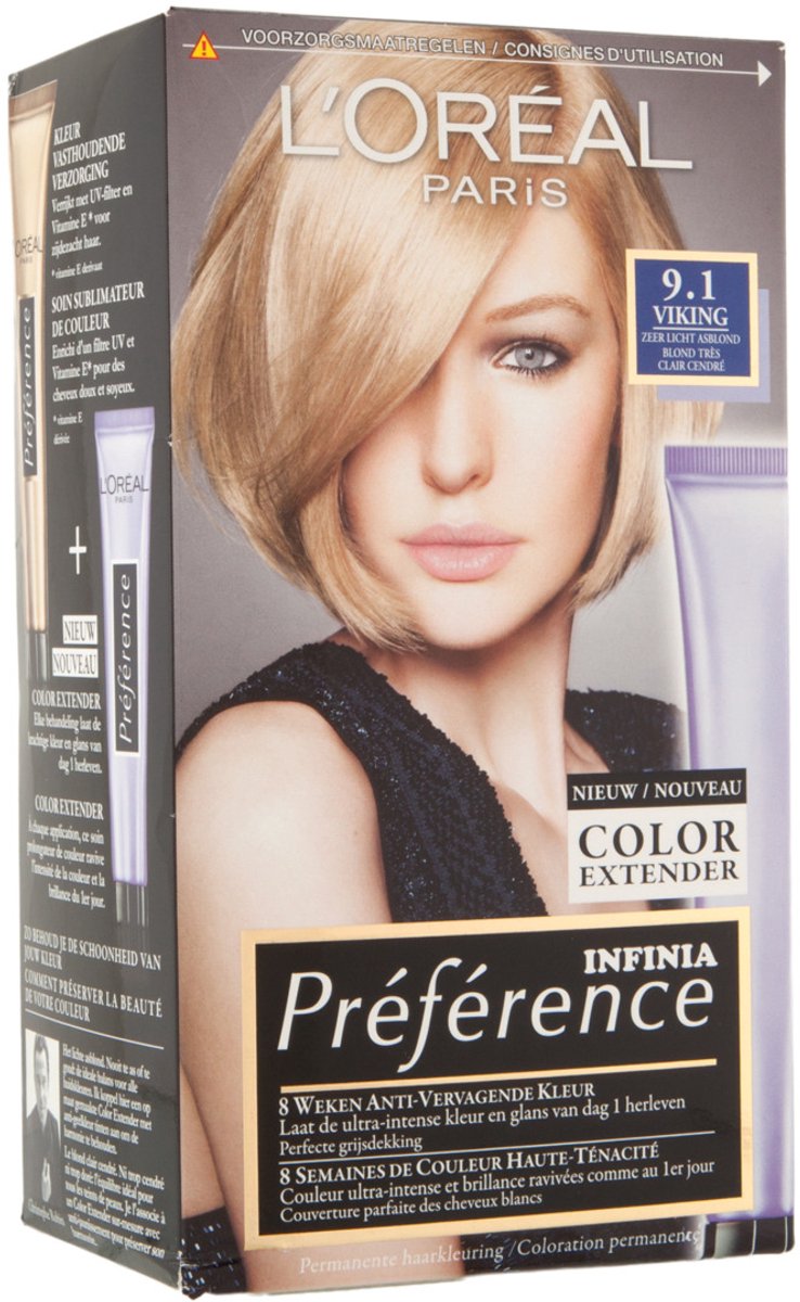 L'Oréal Paris Préférence Haarverf - 9.1 Zeer Licht Asblond - Color extender