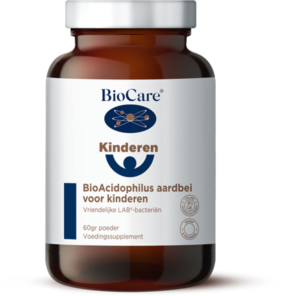 Biocare Bioacidophilus Aardbei (60 gr)