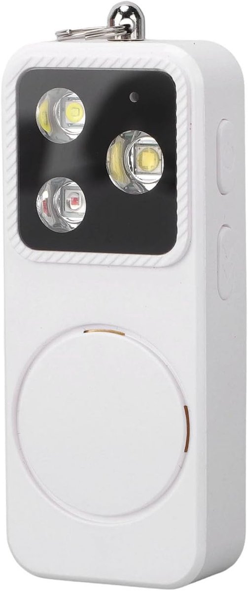 Persoonlijk Alarm - Noodfluitje Draagbaar - Veiligheid Onderweg - 150dB Geluid & Strobe - 7.98 x 4.98 cm - Wit