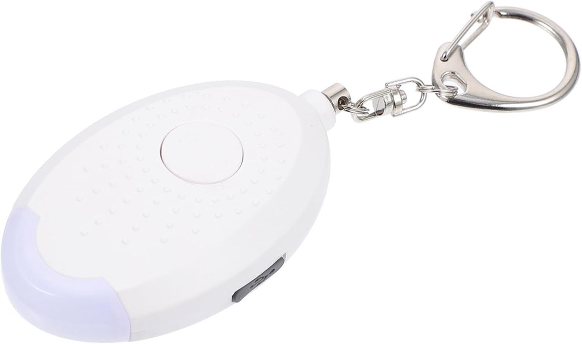 Persoonlijk Alarm - Noodalarm Veiligheid - Persoonlijke Veiligheid - 130db Geluidsniveau - 6.2x4CM - Wit