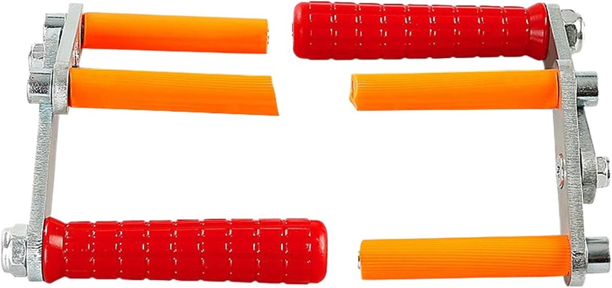 Paneeldragers - Plaatlifters - Materiaaldragen - Verstelbare Klem - 115 kg Draagkracht - Rood Oranje