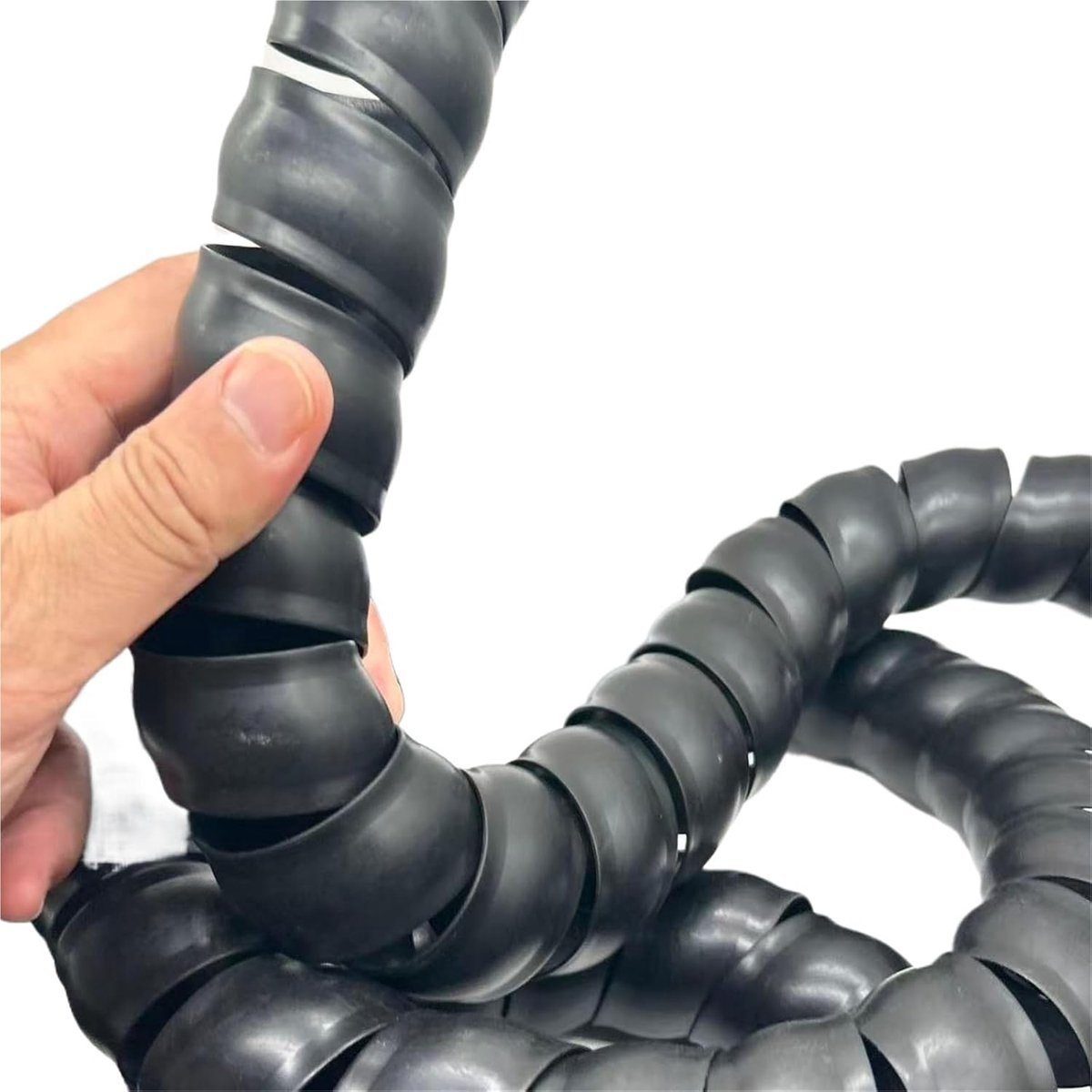 Kabelhuls Wikkelbuis - Kabel Beschermhoes - Draad Organiseren - Spiraalvormig Ontwerp - 1 Meter - Zwart