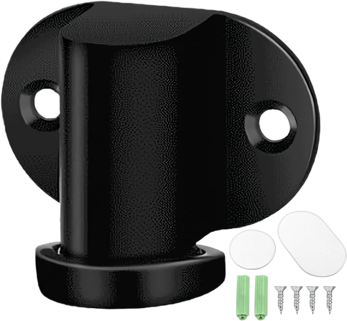 Zware Deurstopper - Magneet Stopper - Deur Open Houden - Installatie Zonder Boren - 63 x 49 cm - Zwart