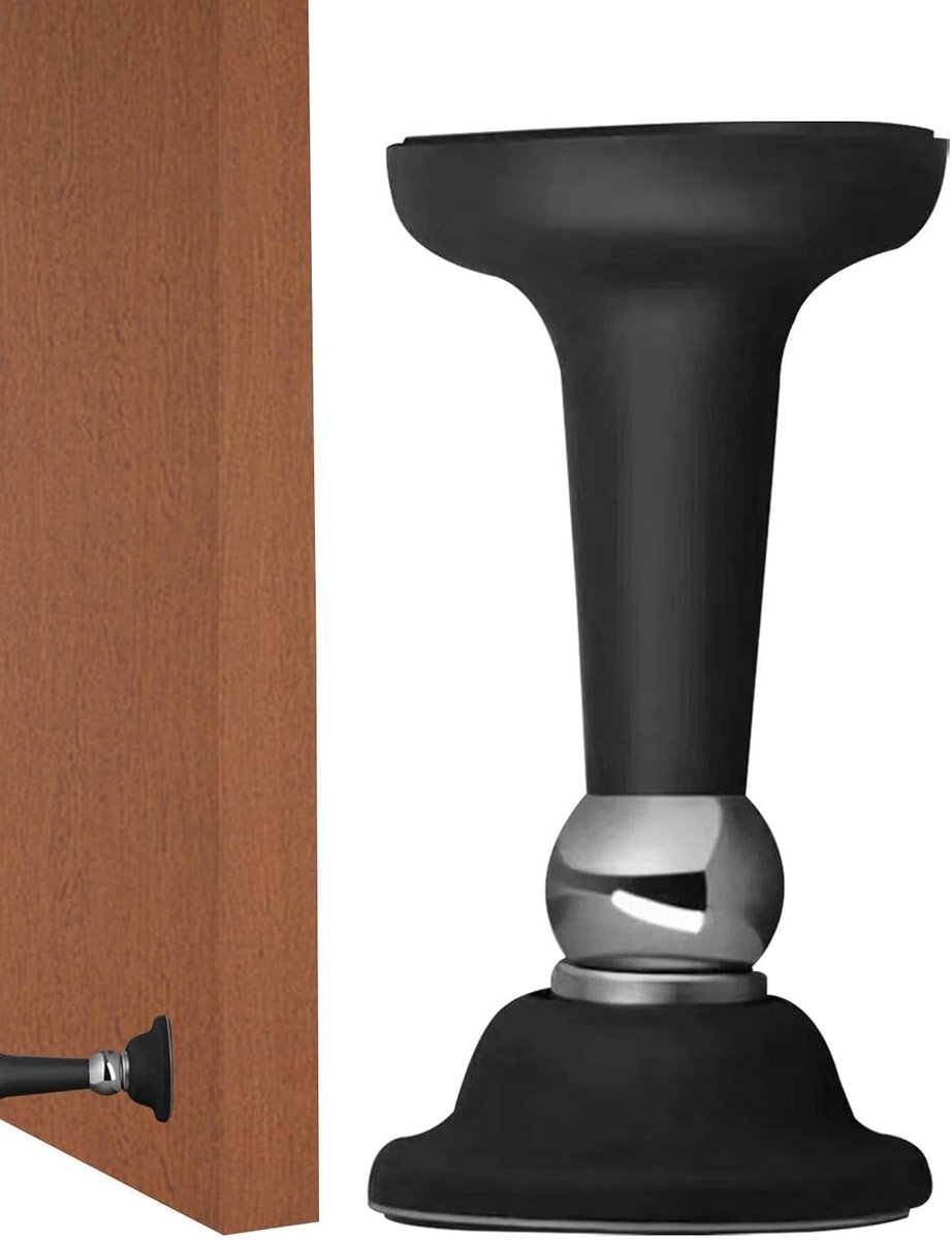 Magneet Deurstopper - Deurvanger Houder - Deuren Vangen - Sterke Zuigkracht - 92 cm Lengte - Zwart