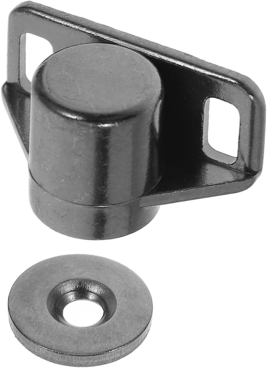 Kastdeurvanger - Deursluiting Grendel - Kasten Sluiten - Robuuste Zinklegering - 3.5 x 1.8 cm - Zwart