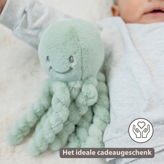 Nattou Lapidou Doudou Knuffel Octopus - 22 cm - Lindegroen van Nattou — afbeelding 2