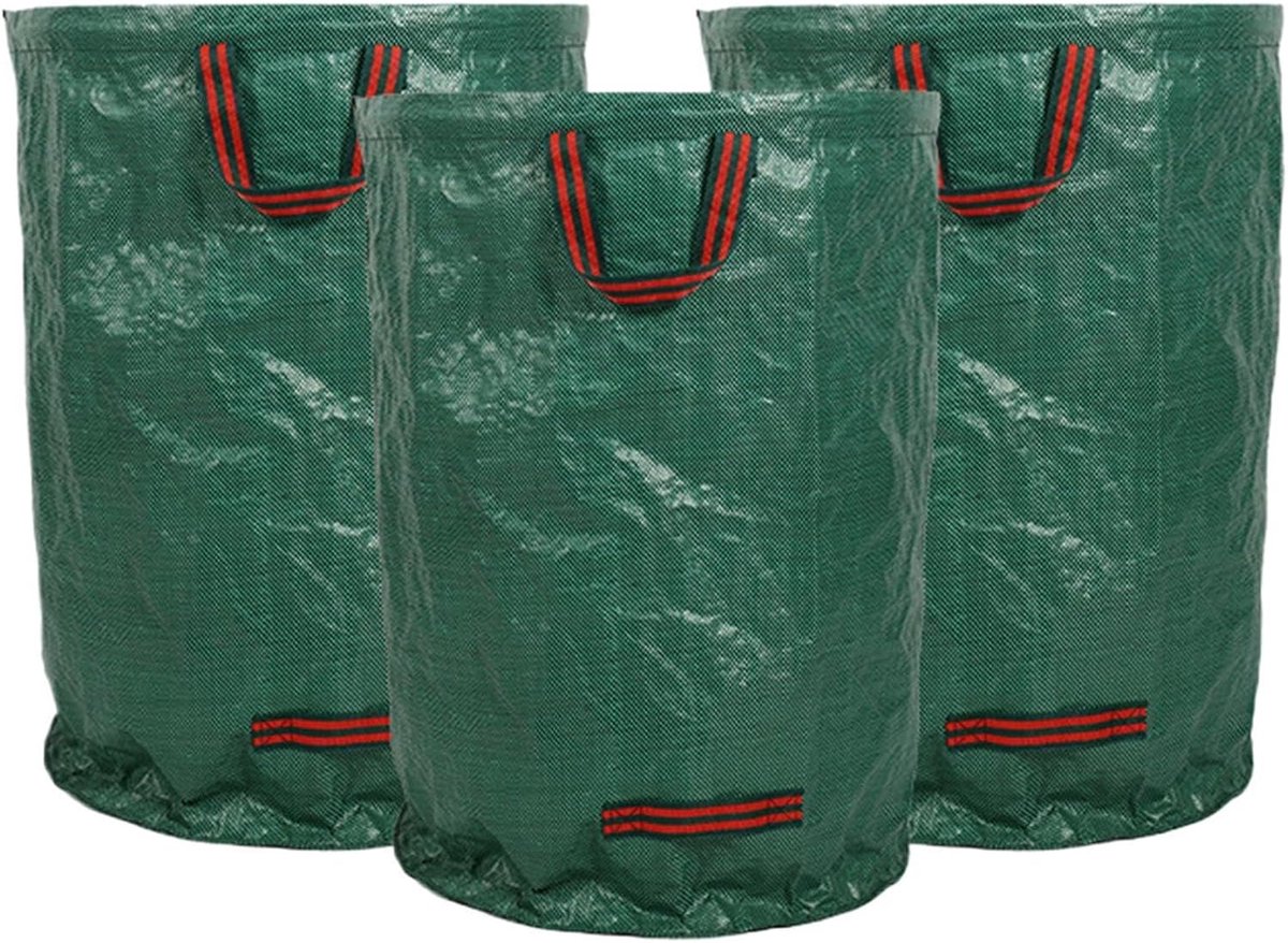 Zakken voor Afval - Groenafval Verzamelaar - Tuinonderhoud - Versterkte Handgrepen - 200 Liter - Groen