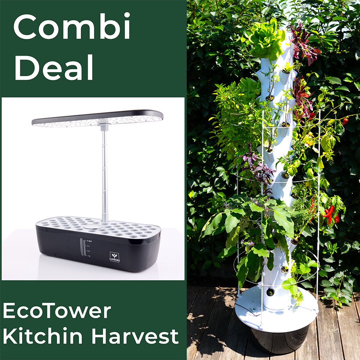 Lumegro Combi Deal EcoTower en Kitchin Harvest
