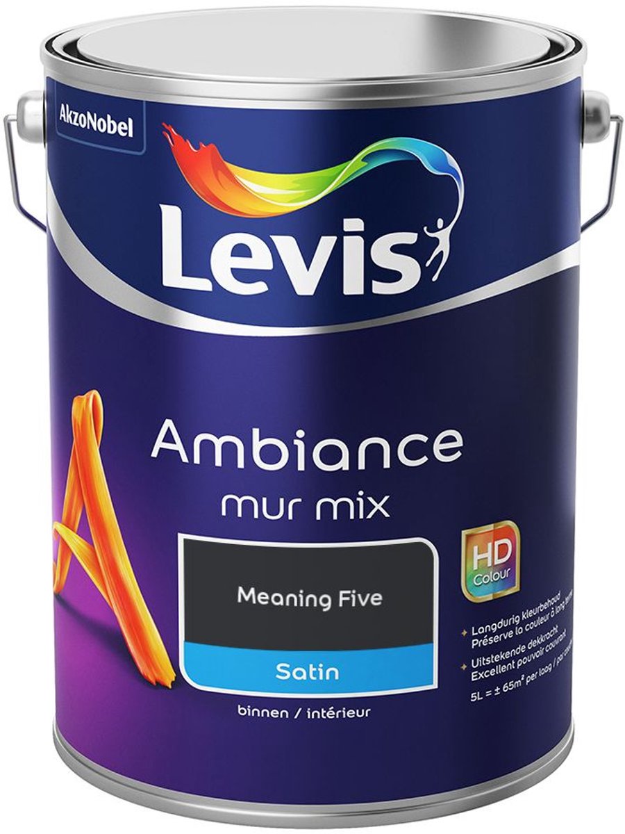 Levis - Ambiance Mur Satin Mix - Meaning Five - Mengverf - 5 L