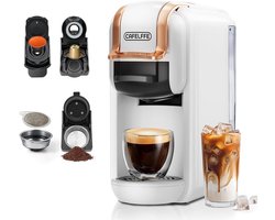 Espressomachine - Wit - 4-in-1 Functie - Energiezuinig - Voor Thuis en Kantoor