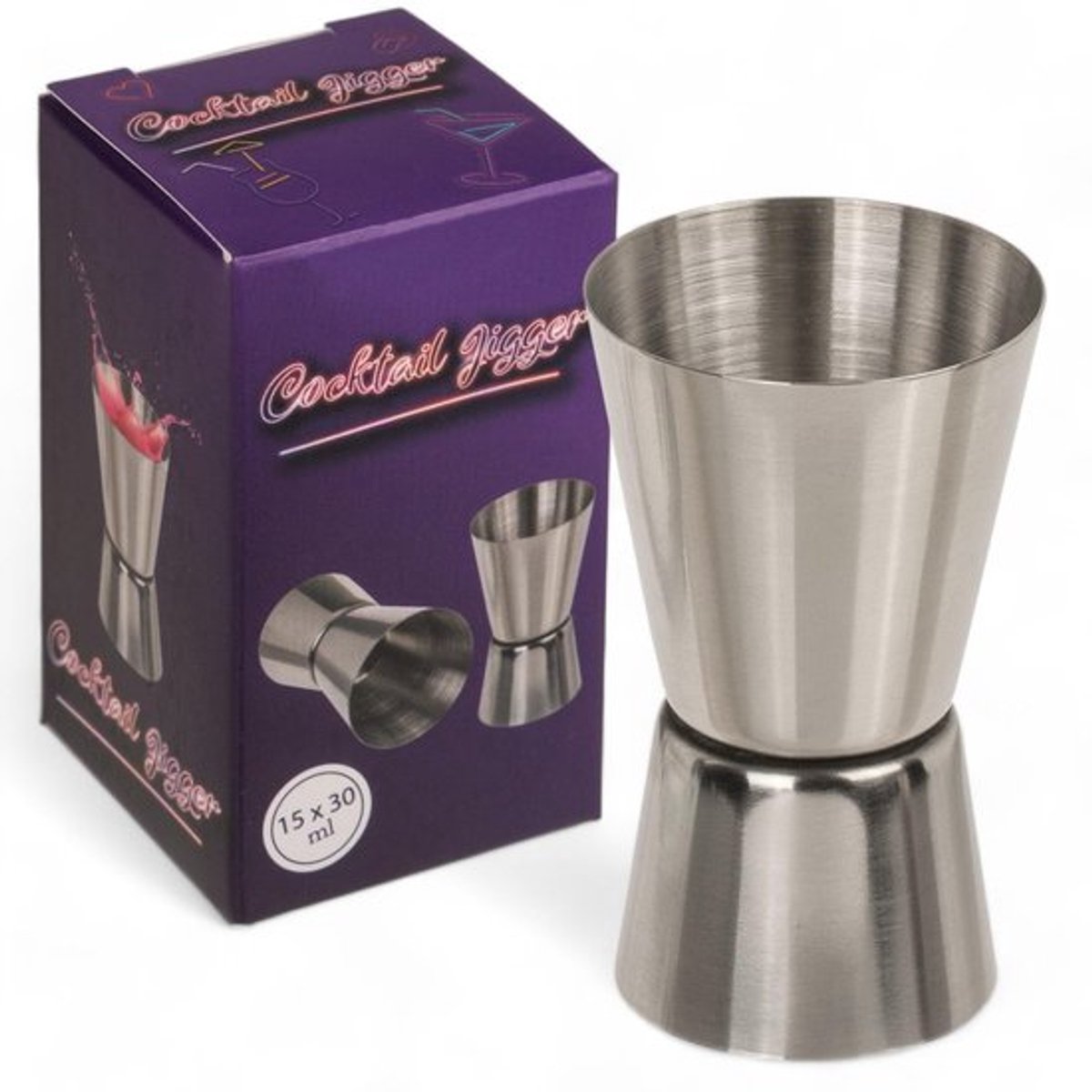 Dailygoody - Dubbele Jigger - Roestvrij Staal - Vaatwasserbestendig - Cocktails