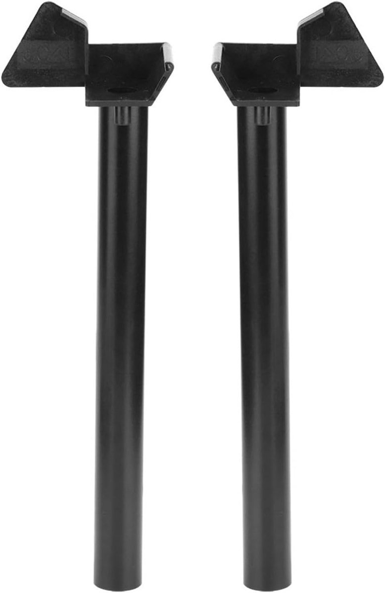 Kasafvoerpijpset - Regenwatergoot Accessoire - Regenwater Afvoeren - Efficiënt Drainage Systeem - 26 cm Buislengte - Zwart