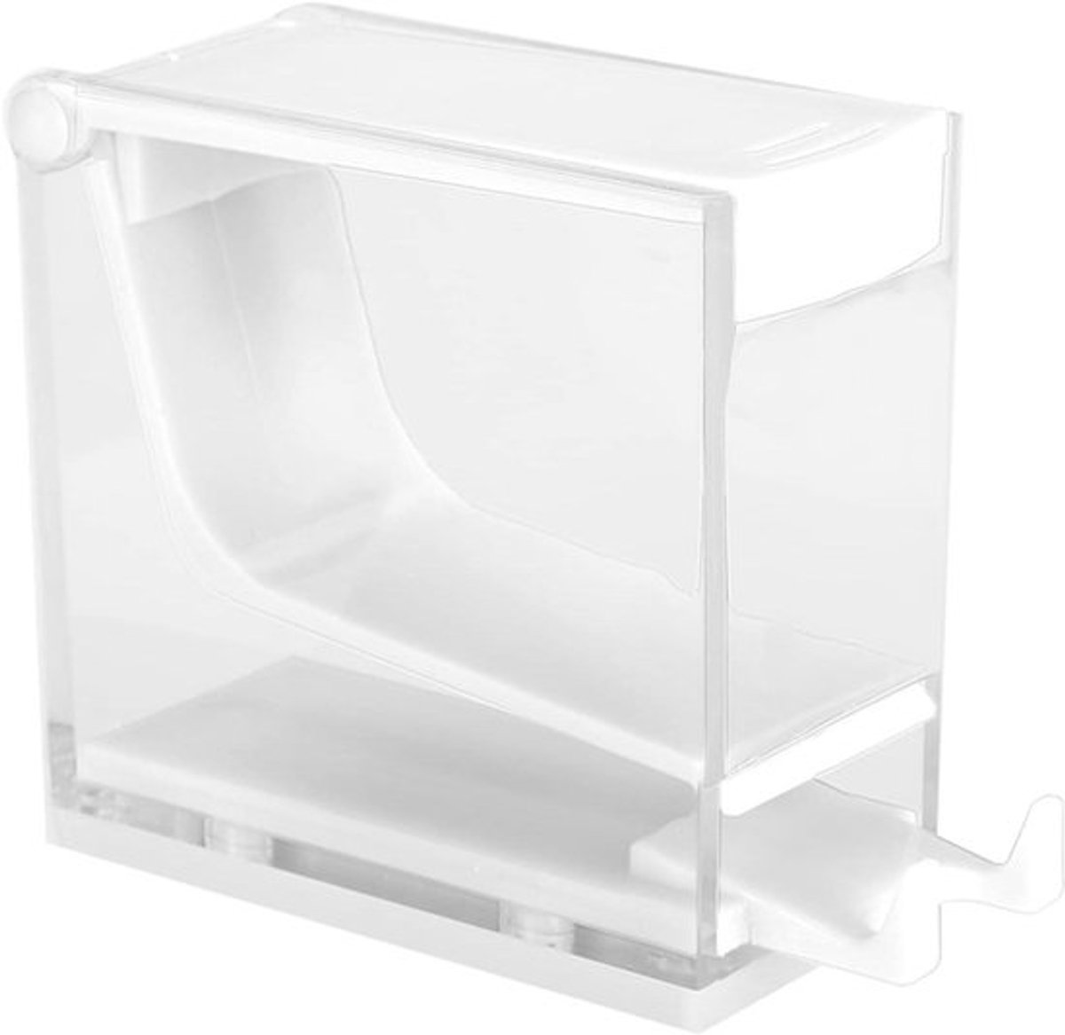 Allecto Plus - Tandheelkundige katoenen roldispenser - Blauwe houder - Handig in