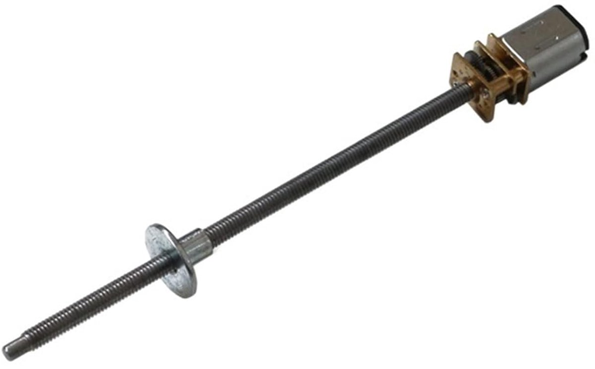 Mini DC reductiemotor - Golfmotor Flens - DIY projecten - Schroefverbinding 100mm - 3V 100rpm - Zilver