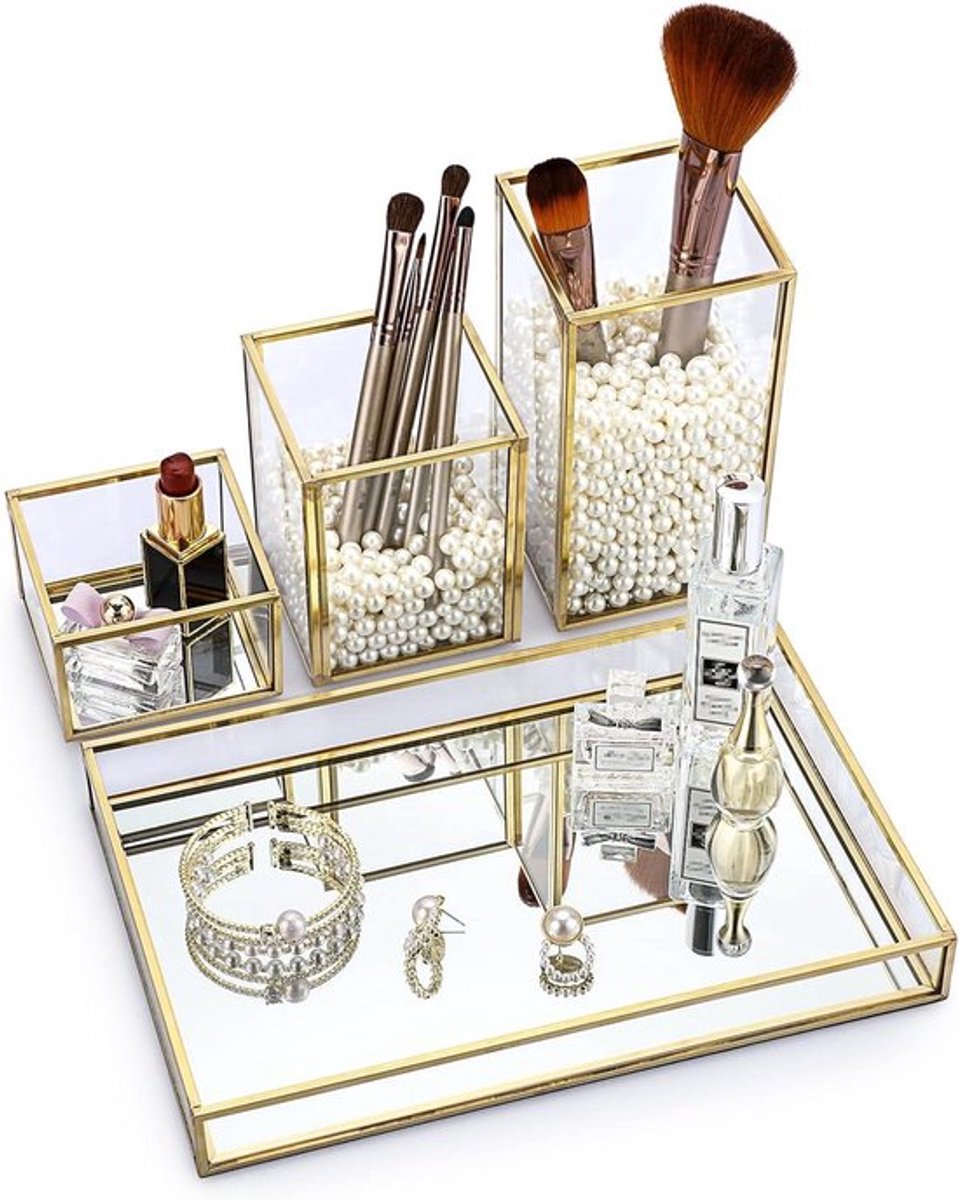 Gouden doos met 4 sieraadssets Allecto Plus