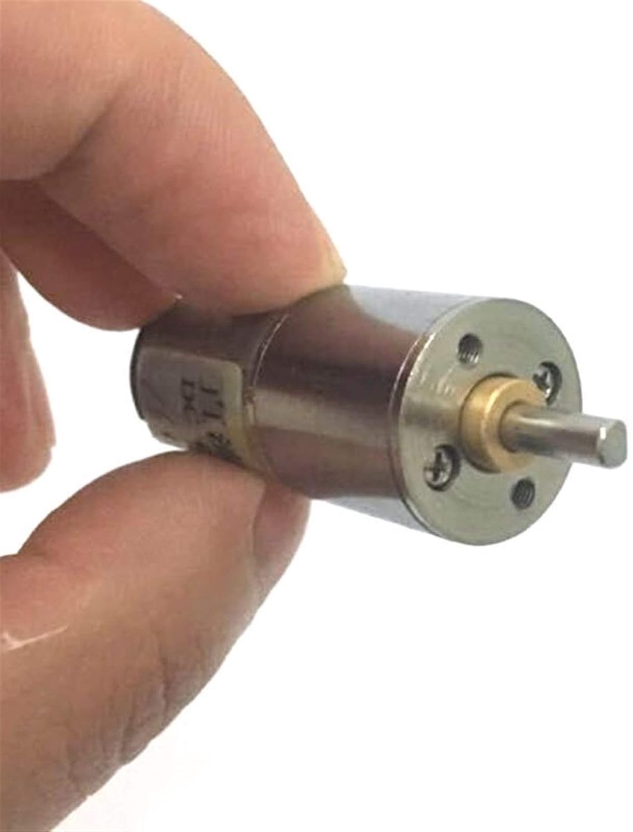 Mini DC Motor - Elektrische Motor - Projecten Maken - Volledig Metaal - 6V 200 RPM - Zilver